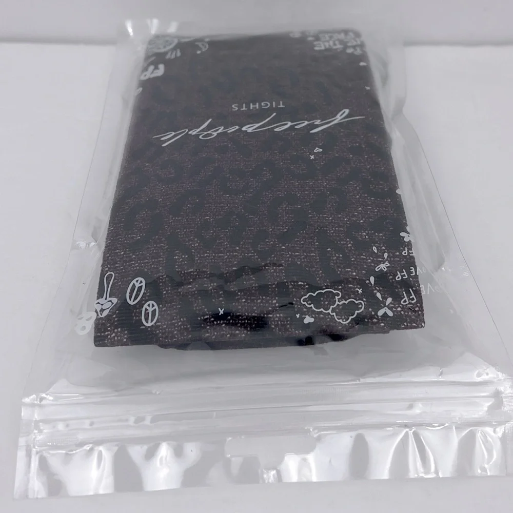 FREE PEOPLE TIGHTS, BROW & BLACK COLOR, ONE SIZE FITS ALL,94%POLYAMID 6%ELASTANE - Picture 11 of 16